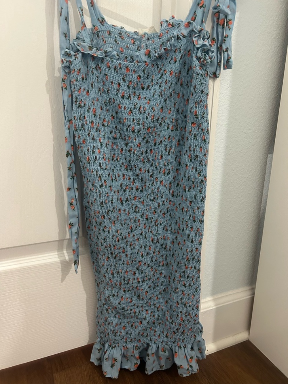 Tight fitting blue dress, size S